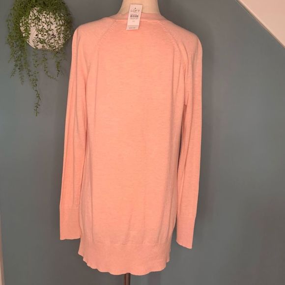 LIGHT PINK BUTTON DOWN CARDIGAN BY ANN TAYLOR LOFT | NEW WITH TAGS | XS - Picture 3 of 6